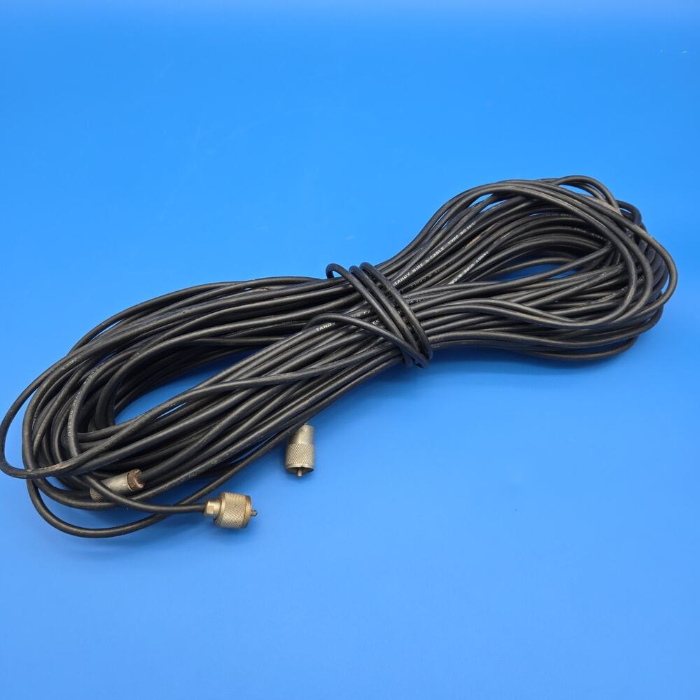 Tandy Wire RG-58/U Coax Cable Approx 100 ft CB Ham Radio Antenna Wire Untested
